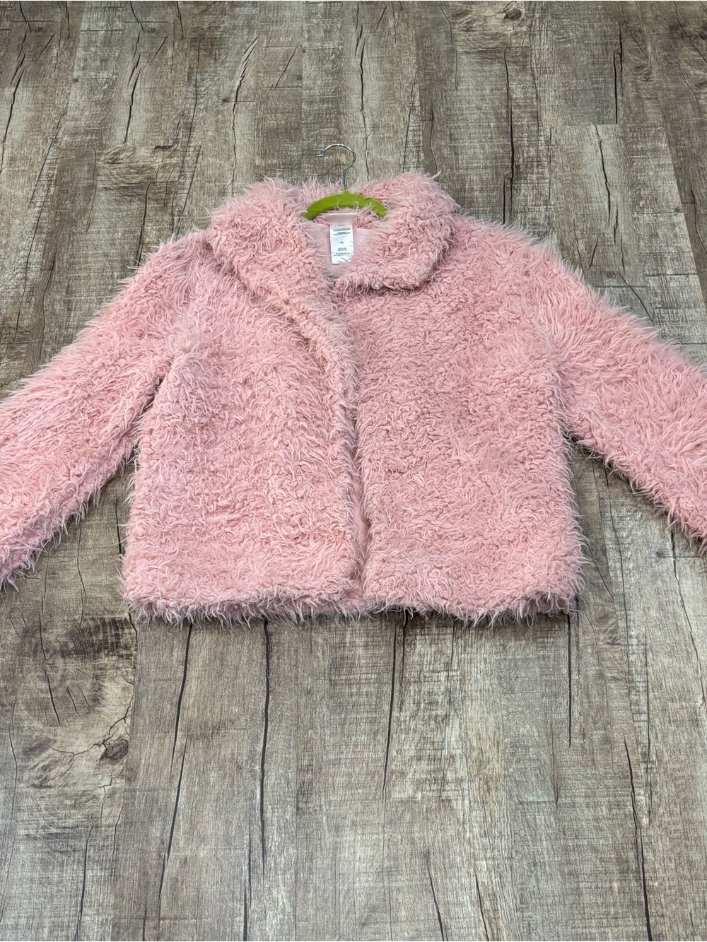 Little Lass Faux Fur Aesthetic, Nostalgic Fluffy and Bold. Size XL